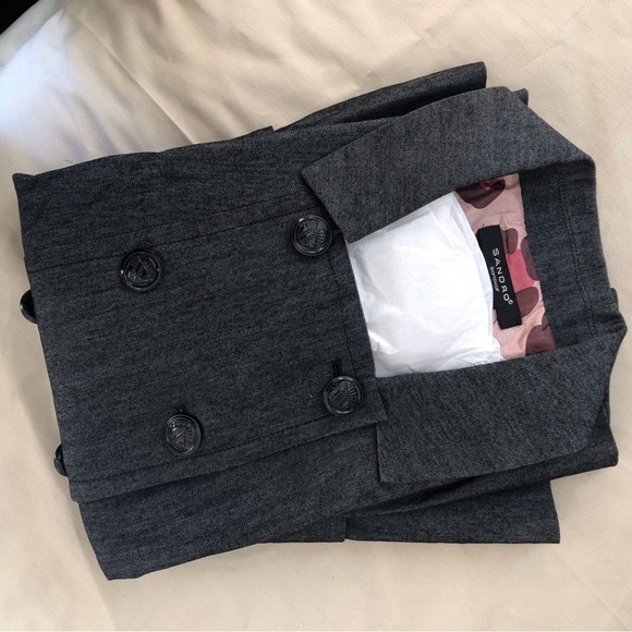 Sandro jean Jacket double breasted peplum - Picture 12 of 13